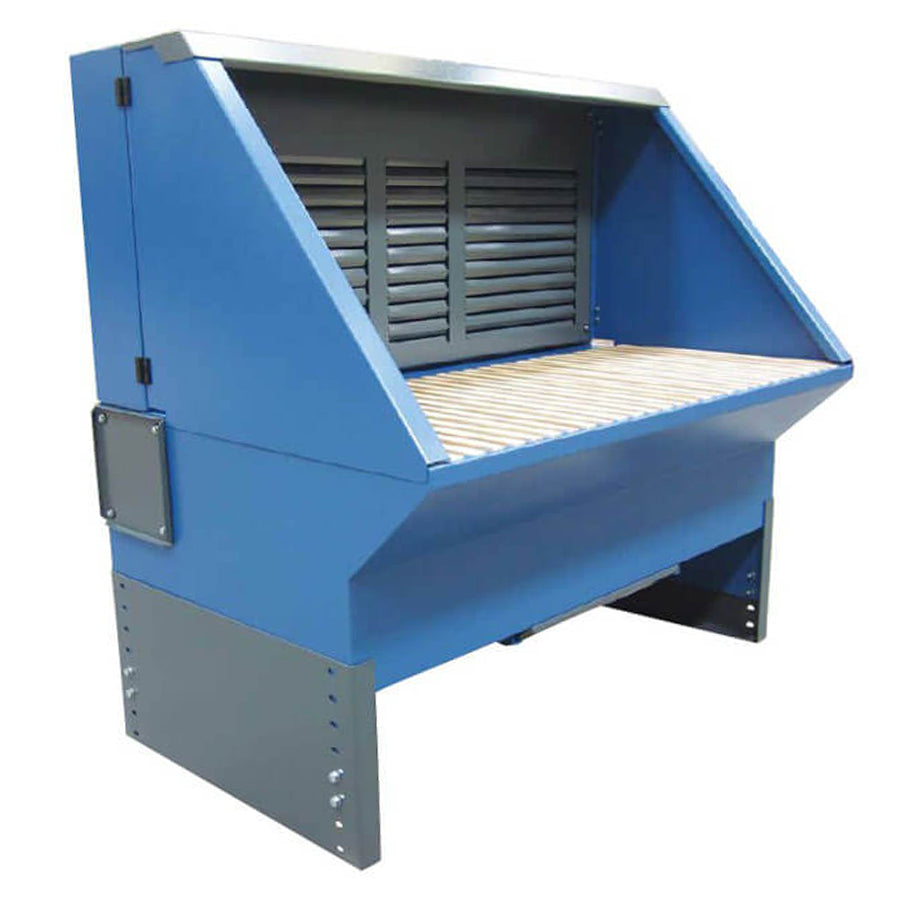 Gram Clean Air Extraction Table UF-BS, Side Walls and Ceiling, Additional Extraction through Rear Wall, Widths 1000 - 3000 mm, Depth 1000 - 1250 mm, Various Table Tops