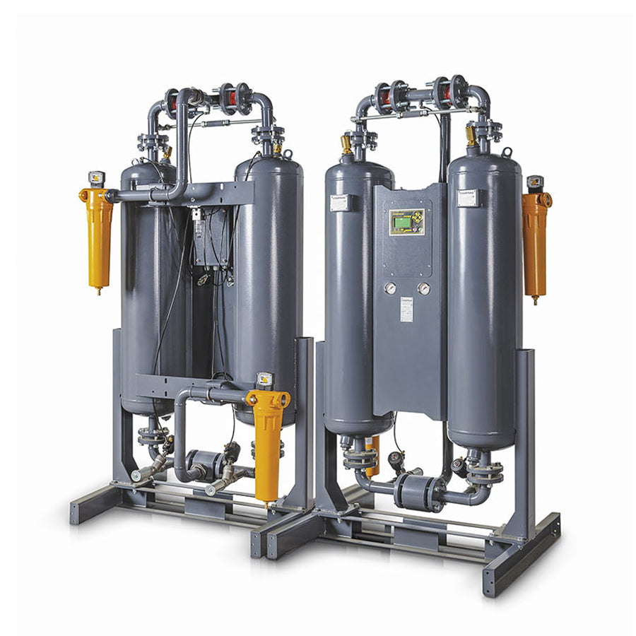 Comprag Adsorptionstrockner ADX-F-PDP mit Drucktaupunktsteuerung, Taupunkt bis max. -40°C, 10 bar, mit Vor- und Nachfilter, 2 bis 25 m³/min