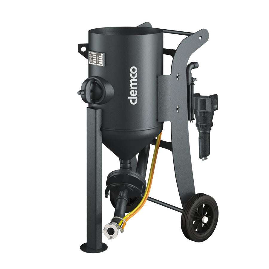 Clemco pressure blasting device SCW-1638 (60 liters), selectable version, optionally combinable with additional accessories