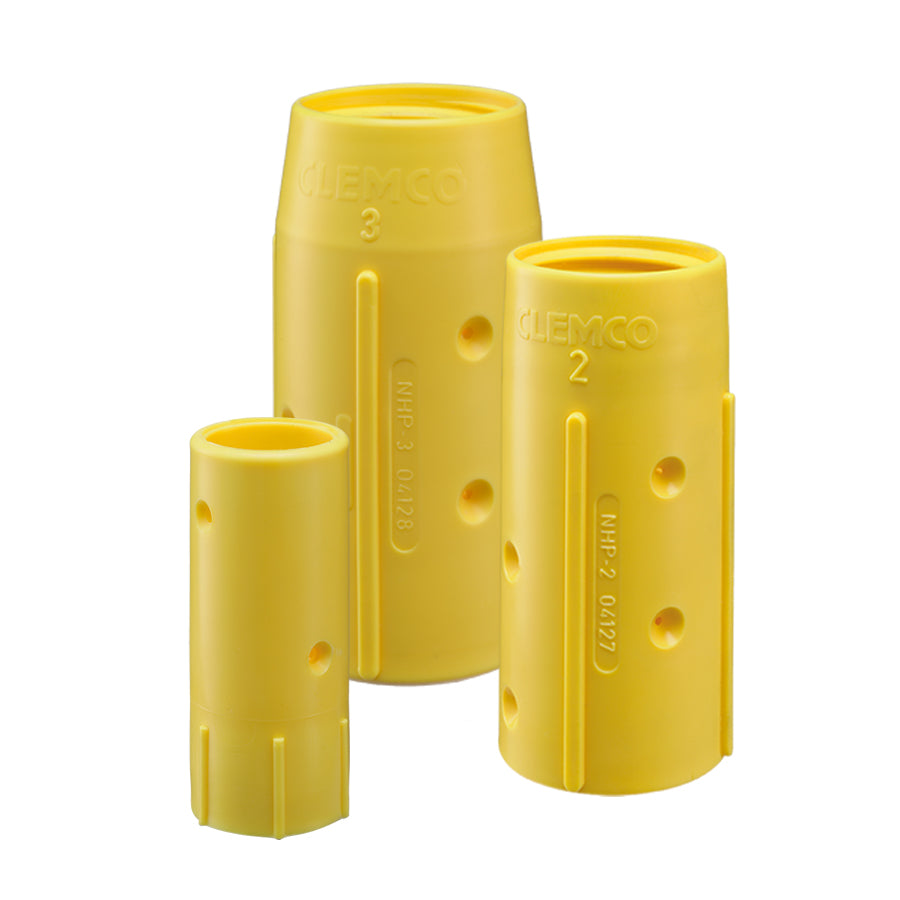Clemco nozzle holder NHP with screws, nylon, 25 or 50 mm coarse thread, for blasting hose AD 27, 33, 39, 48 and 56 mm