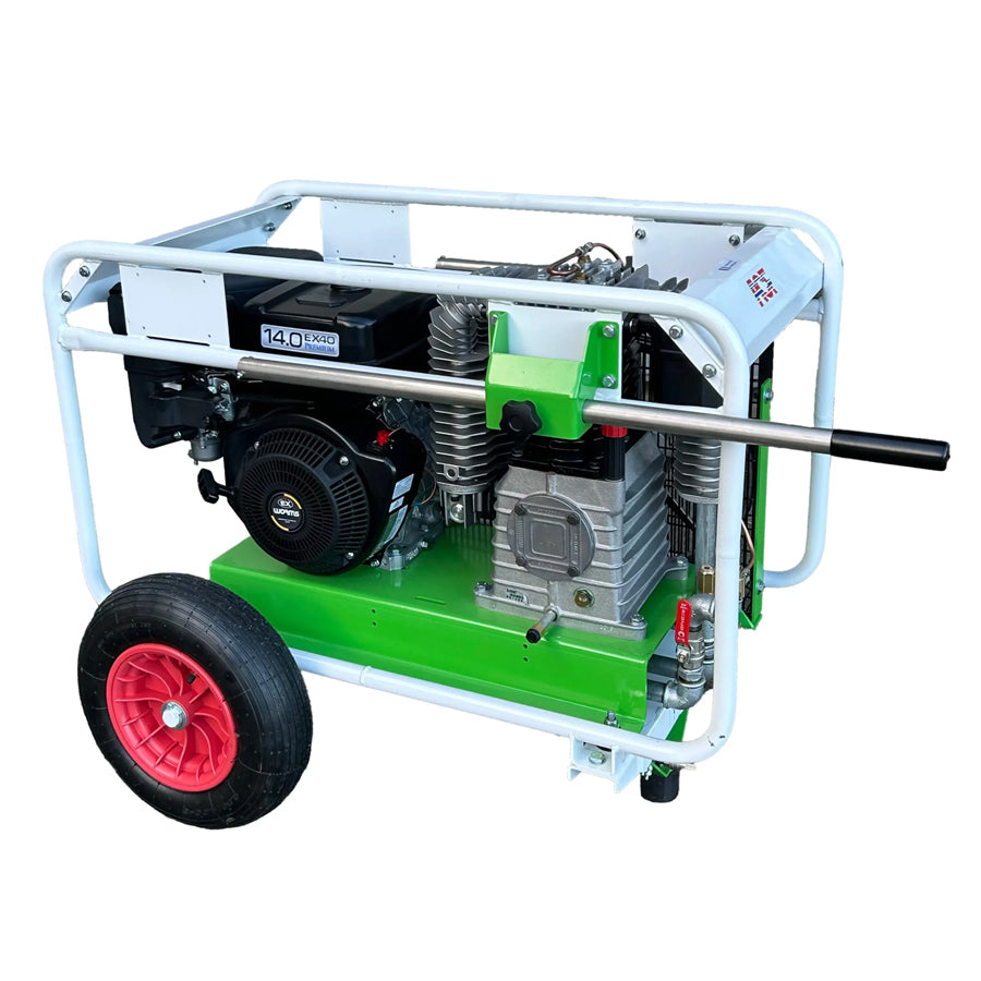 ACF Mobile Gas Compressor CM 7 WL/HL, Worms or Honda Gas Engine, 11 HP, 800 l/min, max. 7 bar operating pressure