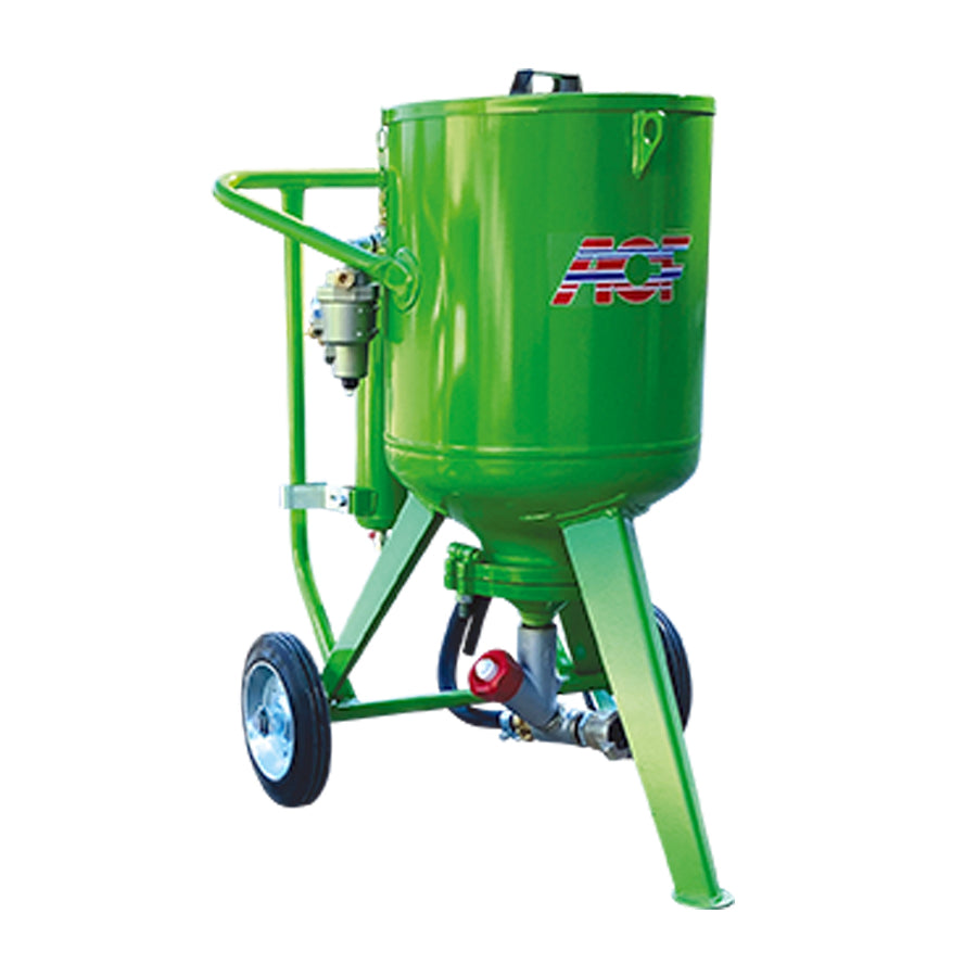 ACF Low Pressure Blasting Device Calao, 24 or 50 Liter capacity, 1.5 to 7 bar blasting pressure, also available as a complete set with compressor