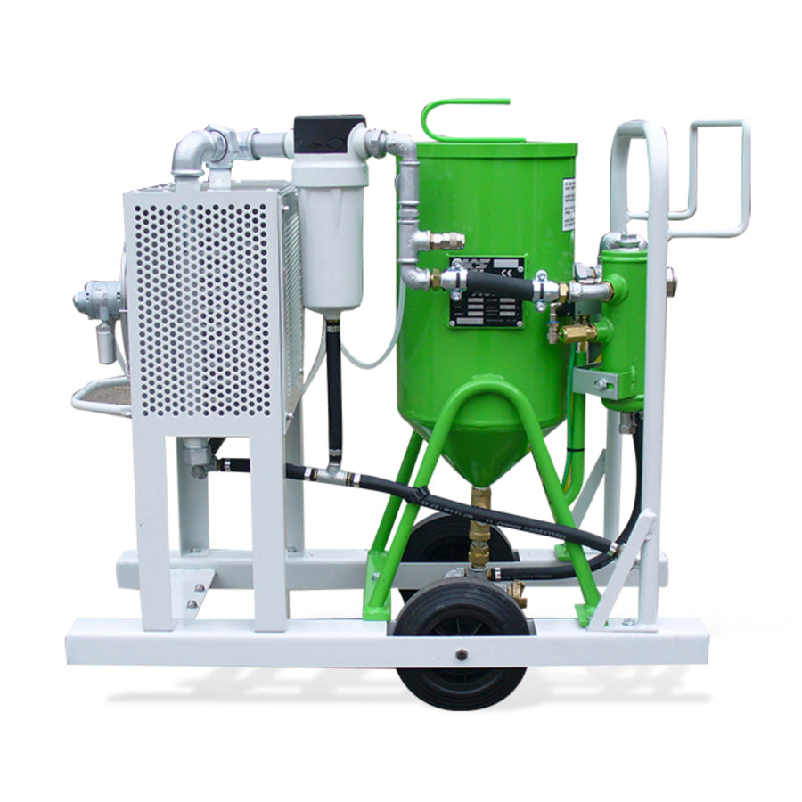 ACF Low Pressure Blasting Device SL 18 Complete, 18 Liter capacity, 0.1 to 7 bar blasting pressure, with integrated refrigerant dryer