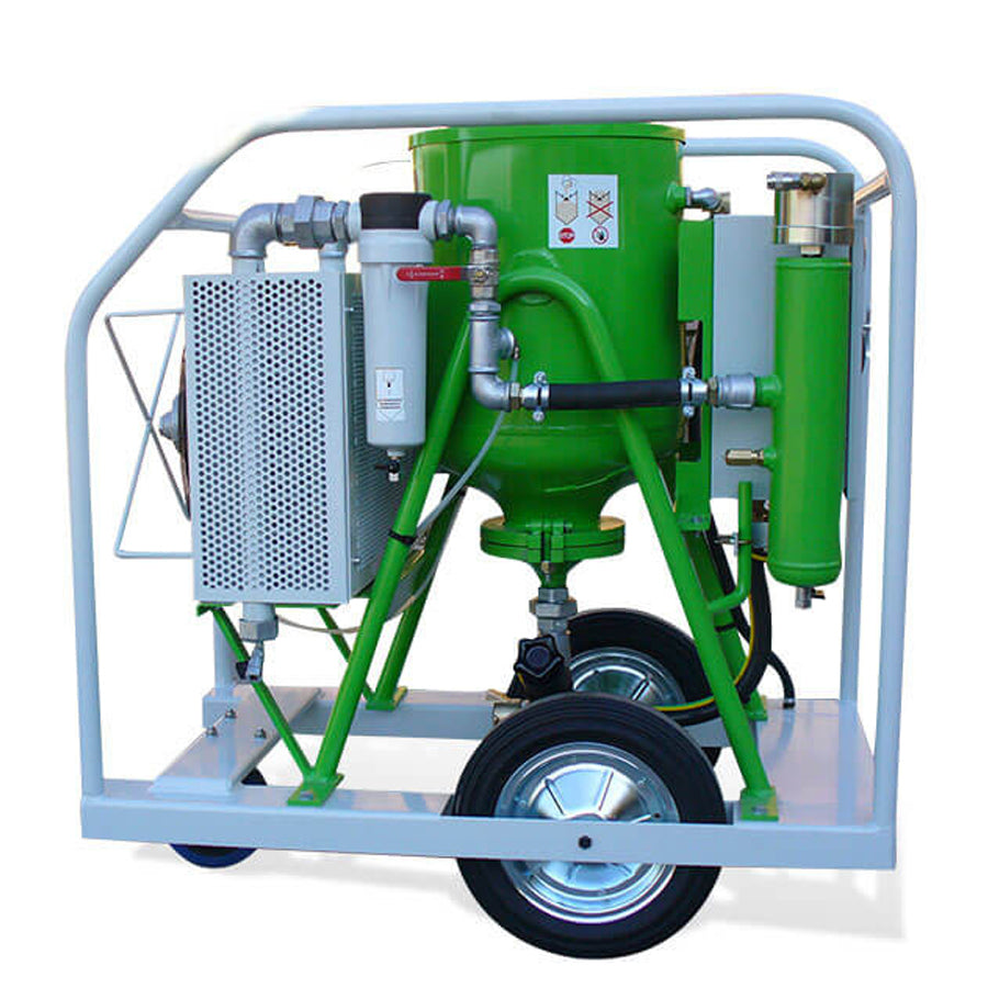 ACF Low Pressure Blasting Device SL 58 Complete, 50 Liter capacity, 0.1 to 7 bar blasting pressure, with integrated refrigerant dryer