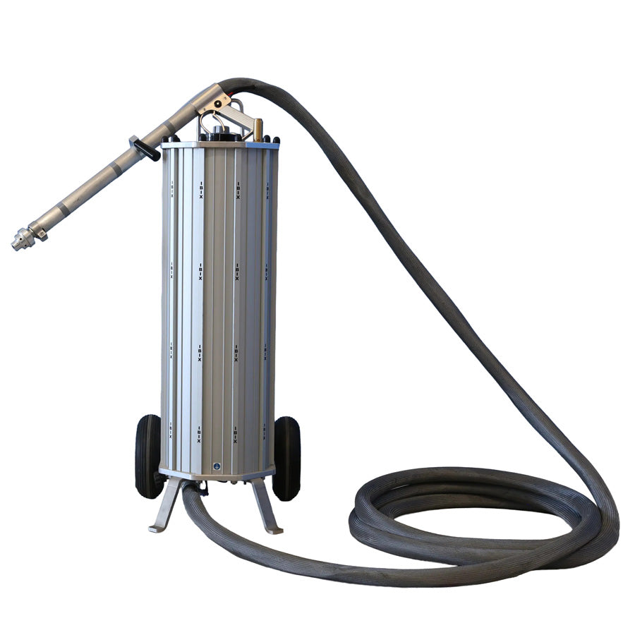 IBIX 60 low-pressure blasting device, 60 liters capacity, 0.2 to 7.5 bar blasting pressure, complete set