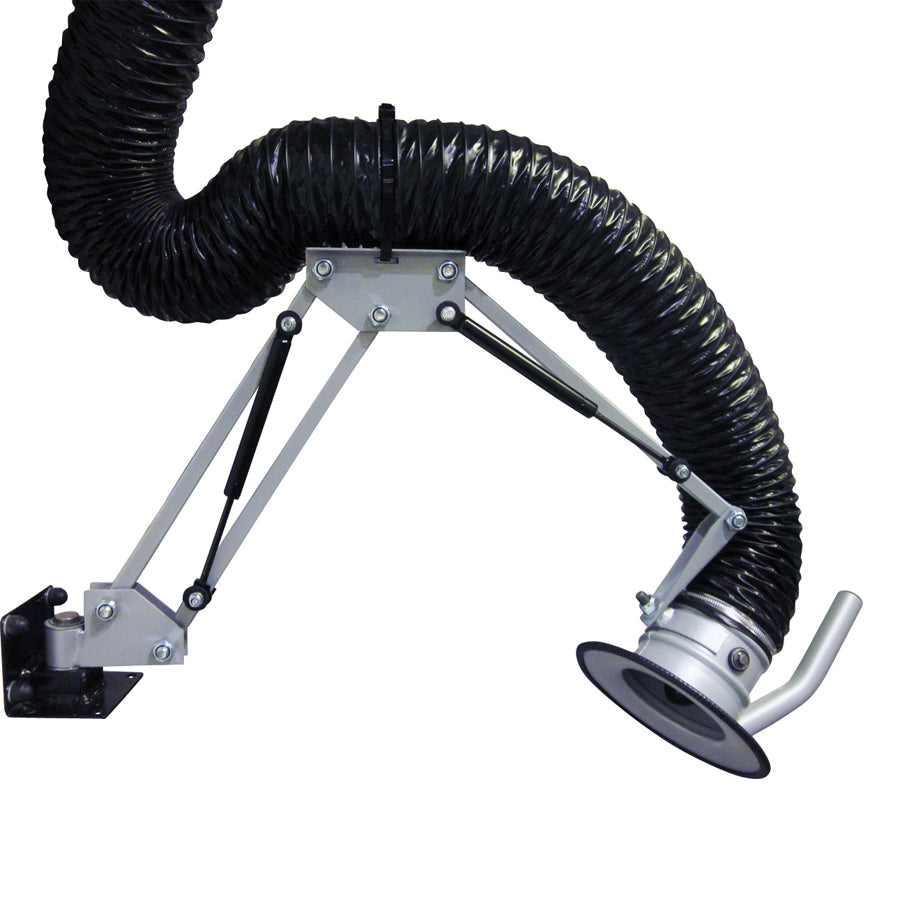 Gram Clean Air Extraction Arm LGF with Wall Bracket, Swivel Joint and Direct Hose Connection, Hose S2B/S10 Ø 50 to 200 mm, Lengths from 1.5 to 9 m