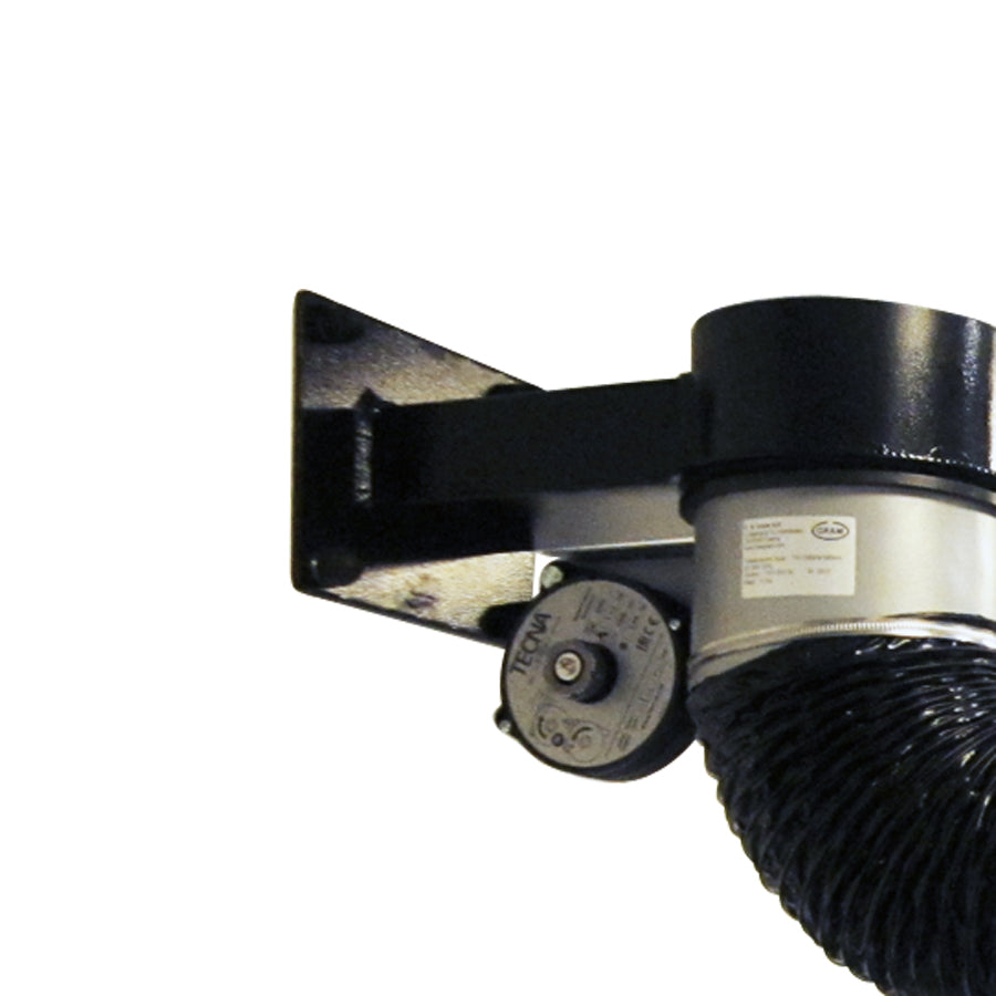 Gram Clean Air Extraction Arm TGI with Wall Bracket 360° Rotation, Inner Rods, Hose S10 Ø 160 mm, Lengths from 2 to 7 m