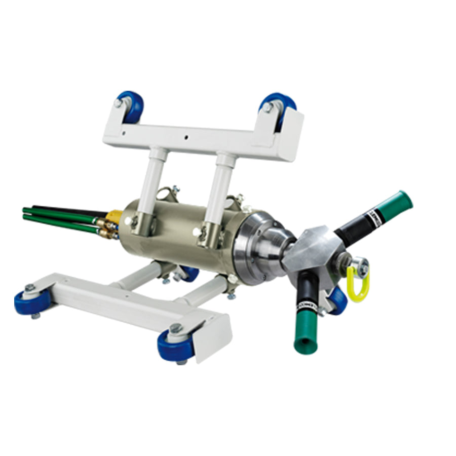 Clemco internal pipe blasting device Spin-XL, with chassis, for pipes with ID 400-1500 mm (without blasting nozzles)