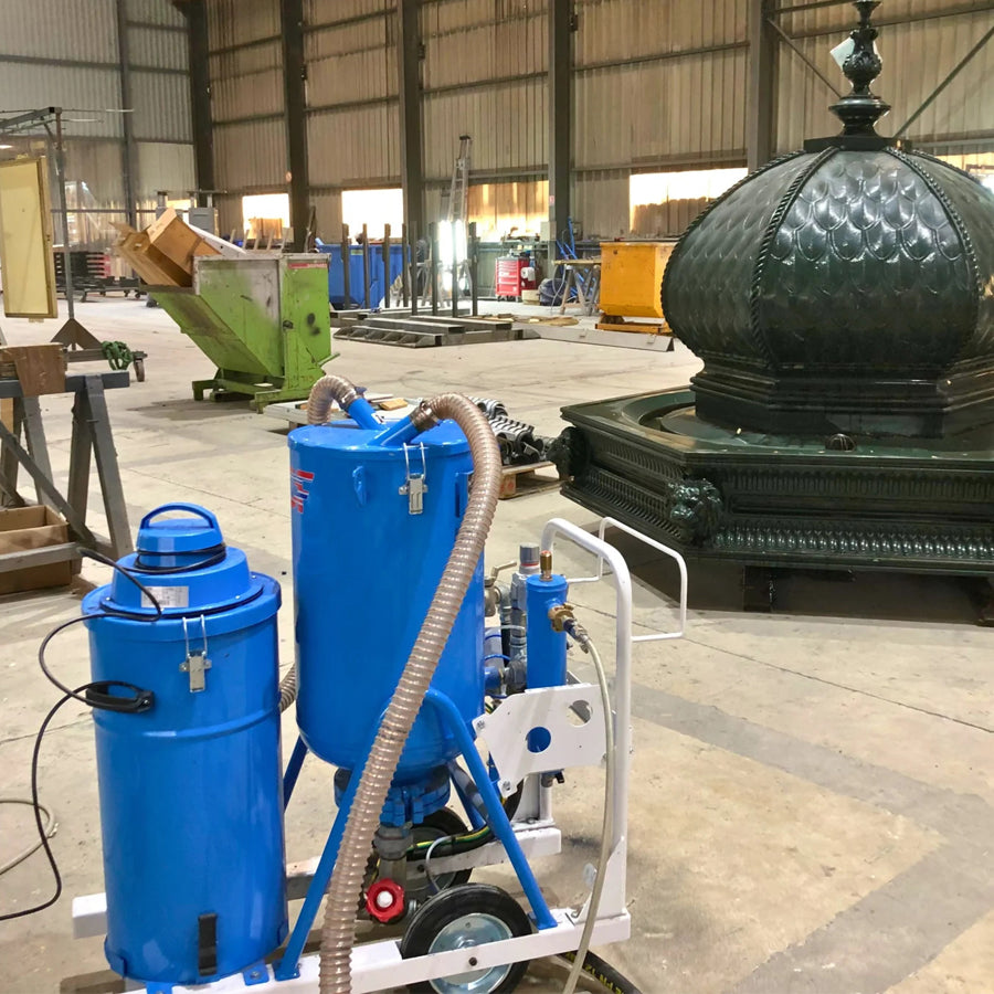 ACF Vacuum Blasting Device BPSP 50, 24 Liter capacity, 1 - 7 bar blasting pressure, Complete Set