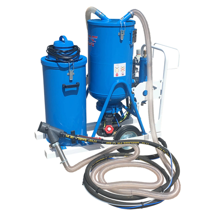 ACF Vacuum Blasting Device BPSP 50, 24 Liter capacity, 1 - 7 bar blasting pressure, Complete Set