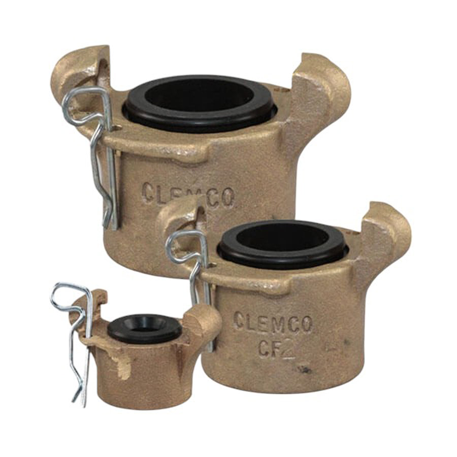 Clemco sandblasting hose coupling CFB, bronze, internal thread (fine thread) 1/2", 1 1/4" and 1 1/2"