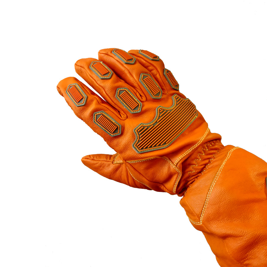 Silencer sandblasting gloves Blastsafe™ IRONGRIP, leather, size 8 (M) to 12 (XXXL)