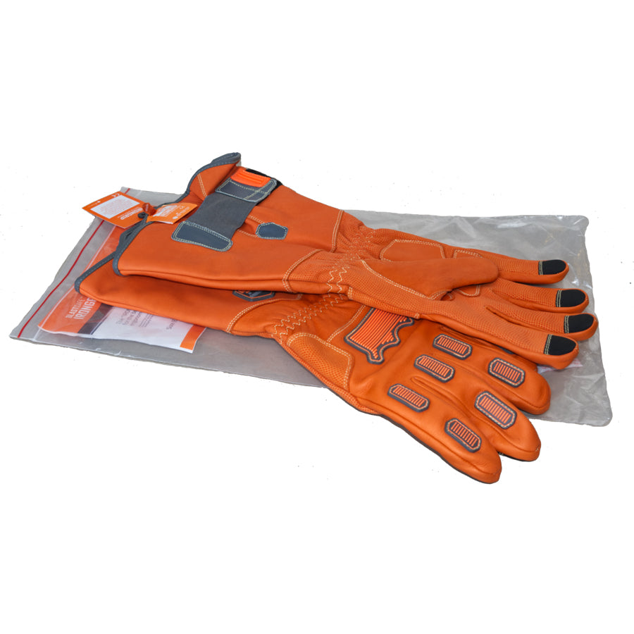 Silencer sandblasting gloves Blastsafe™ IRONGRIP, leather, size 8 (M) to 12 (XXXL)