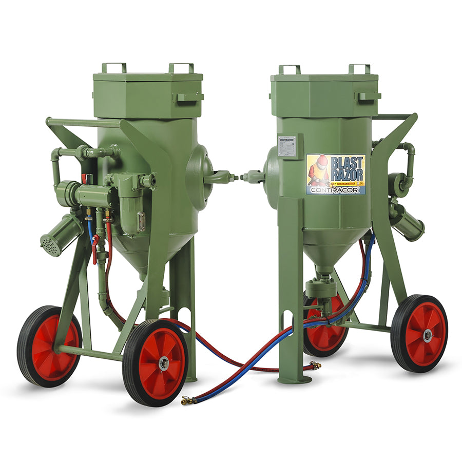 Contracor Pressure Blasting Device Blastrazor Z-25RC (25 liters) with 5m remote control hose and hand lever DMH, optionally combinable with additional accessories