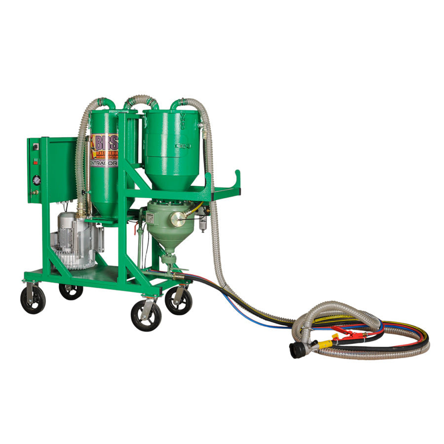 Contracor Suction Blasting Device BRS-2 with Blasting-Suction Head BSH-40 including 3 Brushes, 5m Hose, Complete Set