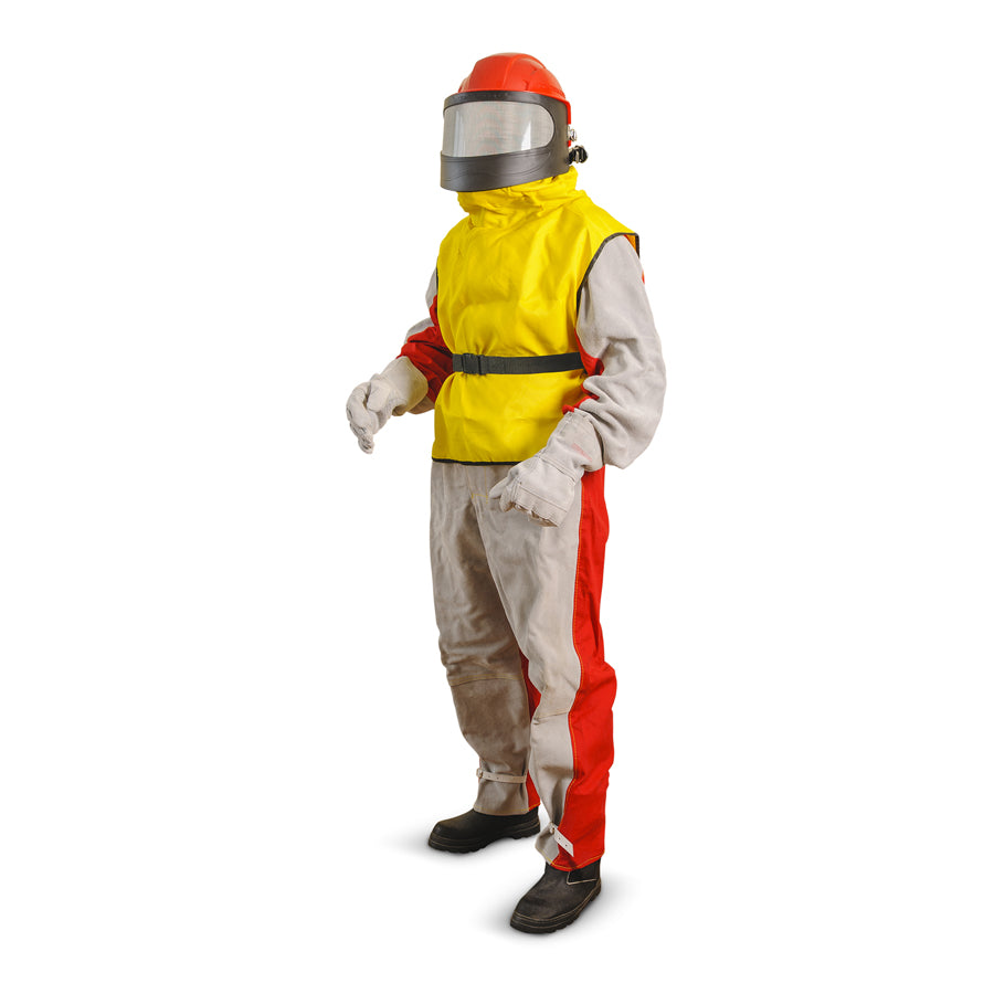 Contracor Sandblasting Helmet Aspect with Nylon Cape and Regulating Valve