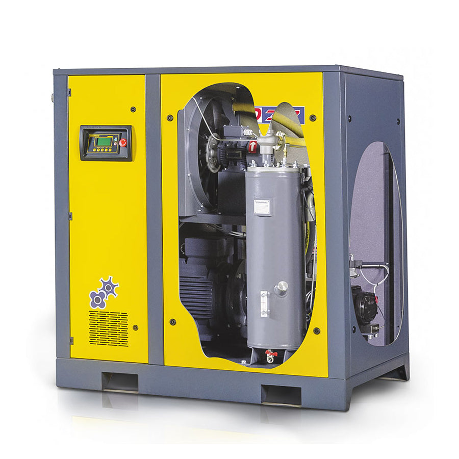 Comprag Schraubenkompressor D-Serie, 1:1 Direktantrieb, 37 kW Antriebsleistung, 5,6/6,2 m³/min Volumenstrom, 8/10 bar max. Betriebsdruck