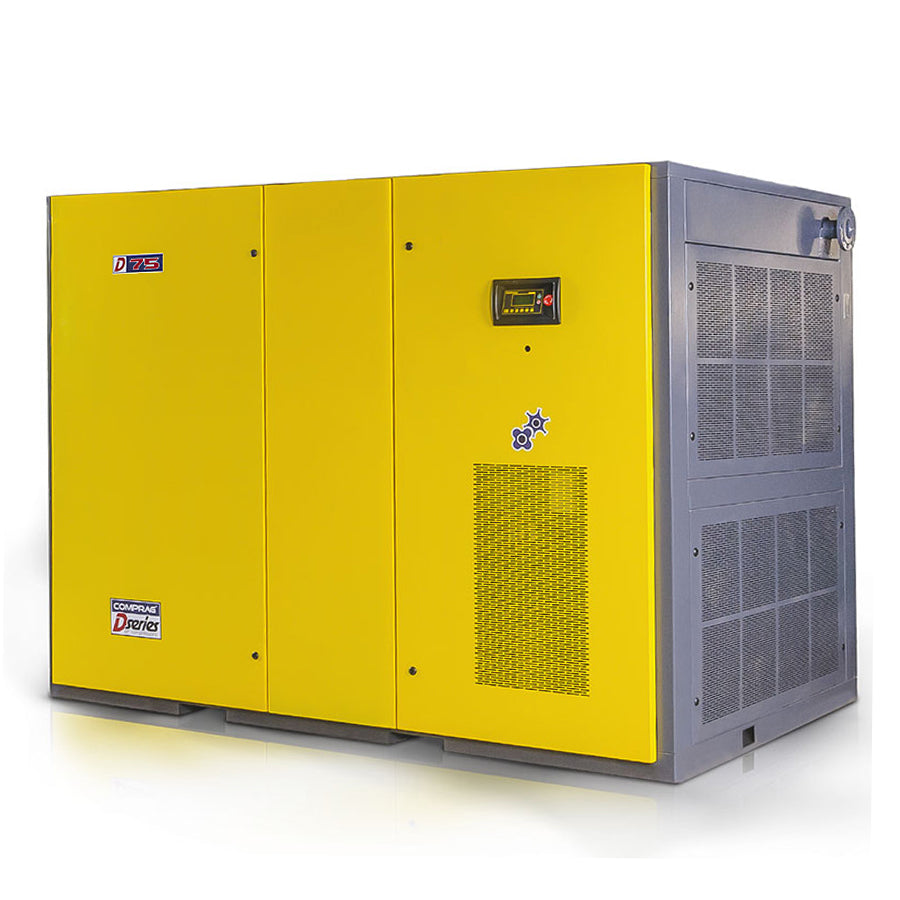 Comprag Schraubenkompressor D-Serie, 1:1 Direktantrieb, 75 kW Antriebsleistung, 11,3/12,8 m³/min Volumenstrom, 8/10 bar max. Betriebsdruck