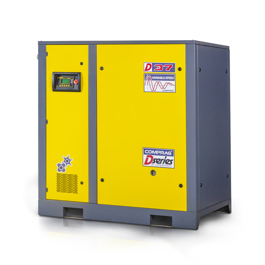Comprag Screw Compressor DV Series, 1:1 Direct Drive, Speed Controlled, 37 kW Drive Power, 5.6/6.2 m³/min Flow Rate, 8/10 bar Max. Operating Pressure