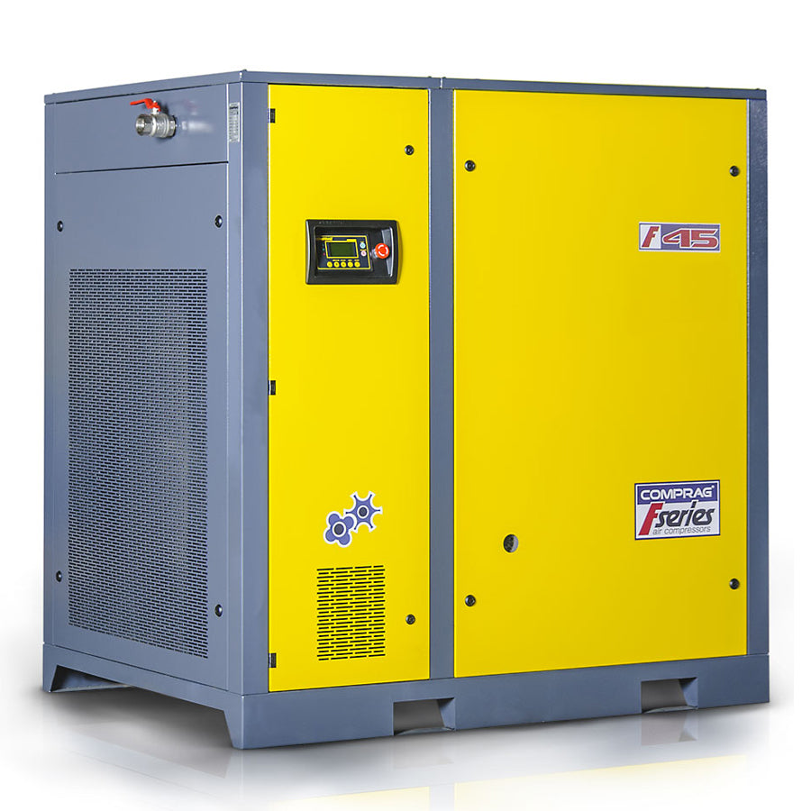 Comprag Screw Compressor F-Series, 45 kW Drive Power, 5.7/6.5/7.5 m³/min Flow Rate, 13, 10 or 8 bar max. Operating Pressure