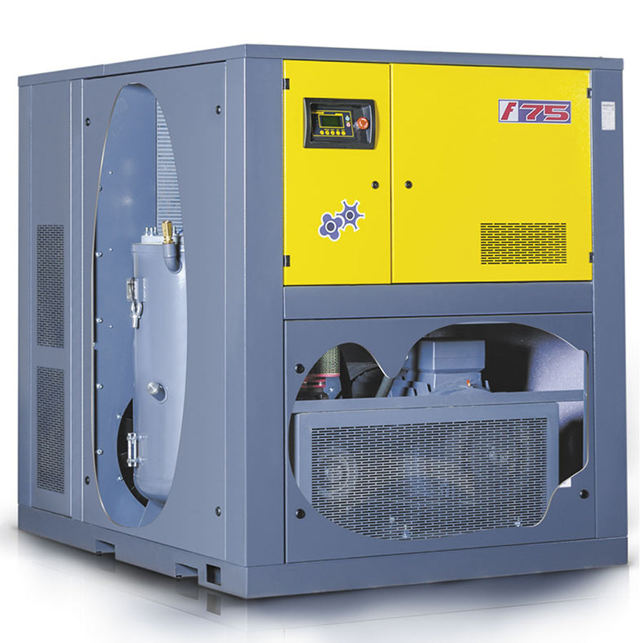 Comprag Screw Compressor F-Series, 75 kW Drive Power, 9.2/10.8/12.4 m³/min Flow Rate, 13, 10 or 8 bar max. Operating Pressure