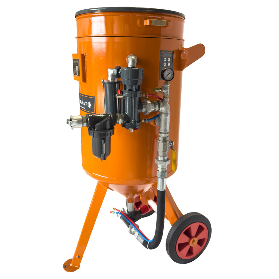 Contracor Pressure Blasting Device Blastrazor Z-25RC (25 liters) with 5m remote control hose and hand lever DMH, optionally combinable with additional accessories