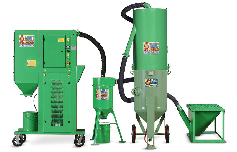 Strahlmittel Rückgewinnungssystem VAC-5S mit Staubvorabscheider CS-500, Komplett-Set