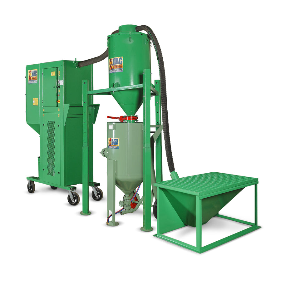 Contracor Abrasive Recovery System VAC-7H with Storage Silo, Complete Set