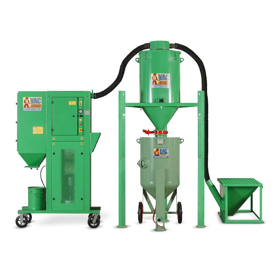 Contracor Abrasive Recovery System VAC-7H with Storage Silo, Complete Set