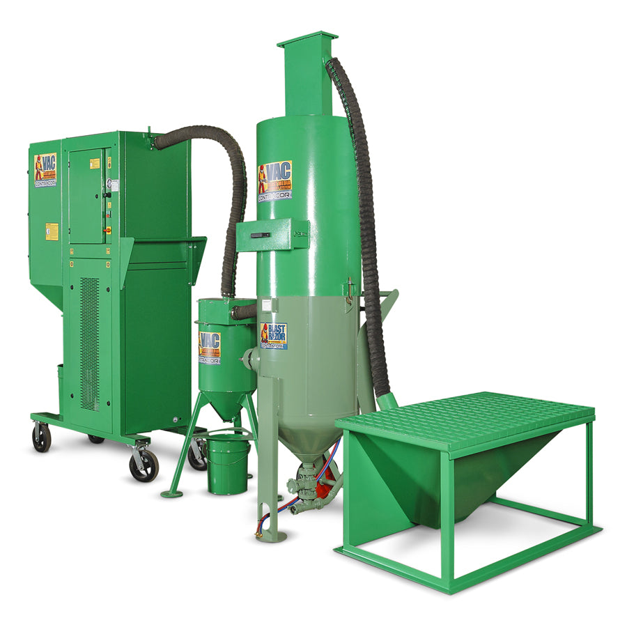 Contracor Abrasive Recovery System VAC-7S with Dust Pre-Separator CS-500, Complete Set