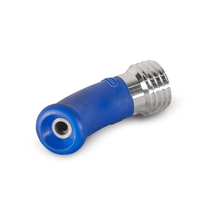 Contracor angled sandblasting nozzle SuperBent 1000, 45°, boron carbide, 50 mm coarse thread, nozzle opening 6.5 to 12.5 mm