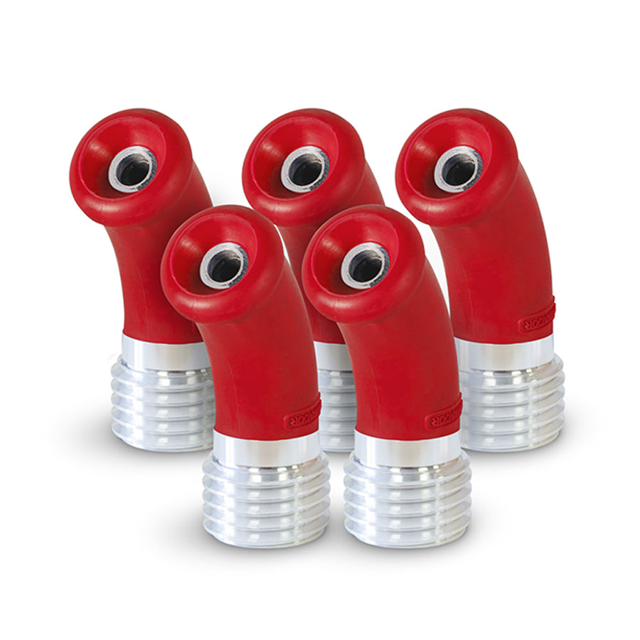 Contracor Angle Sandblasting Nozzle SuperBent 400, 45°, Tungsten Carbide, 50 mm coarse thread, nozzle opening 6.5 to 12.5 mm