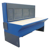 Gram Clean Air Extraction Table UF-B, Additional Extraction through Rear Wall, Widths from 1000 to 3000 mm, Depth 1000 or 1250 mm, Various Table Tops