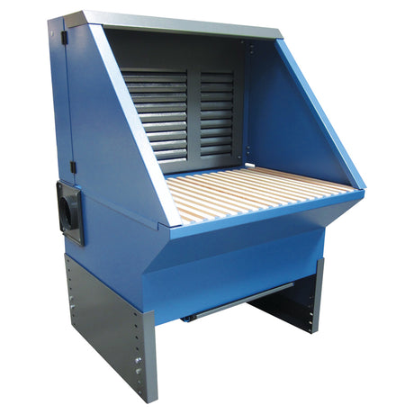 Gram Clean Air Extraction Table UF-BS, Side Walls and Ceiling, Additional Extraction through Rear Wall, Widths 1000 - 3000 mm, Depth 1000 - 1250 mm, Various Table Tops