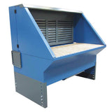 Gram Clean Air Extraction Table UF-BS, Side Walls and Ceiling, Additional Extraction through Rear Wall, Widths 1000 - 3000 mm, Depth 1000 - 1250 mm, Various Table Tops
