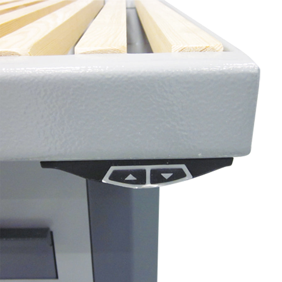 Gram Clean Air Extraction Table UFH-E-B, Electric Height Adjustment, Additional Extraction through Rear Wall, Widths 1000 - 2000 mm, Depth 1100 mm, Various Table Tops