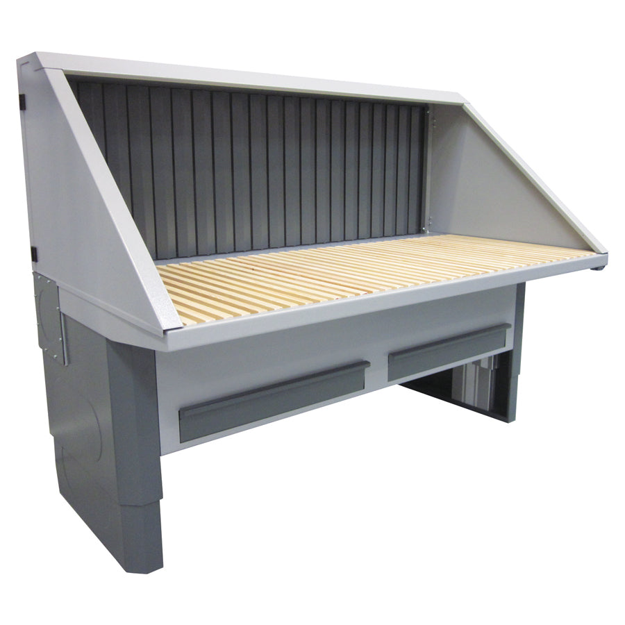 Gram Clean Air Extraction Table UFH-E-BS, Electric Height Adjustment, Additional Extraction through Rear Wall as well as with Ceiling and Side Walls, Widths 1000 - 2000 mm, Depth 1100 mm, Various Table Tops