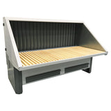 Gram Clean Air Extraction Table UFH-E-BS-ISO, Electric Height Adjustment, Additional Extraction through Rear Wall, Ceiling, Side Walls (Insulated), Widths 1000 - 2000 mm, Depth 1100 mm, Various Table Tops
