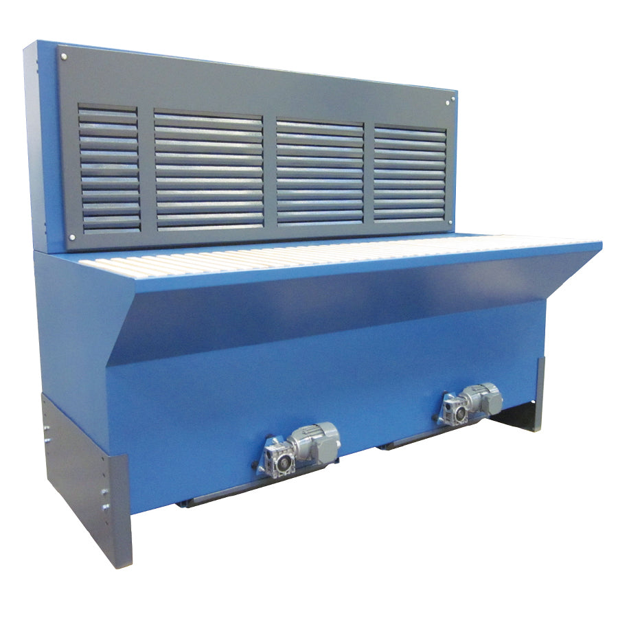 Gram Clean Air Extraction Table UFPR-B with Fan and Rear Wall with Extraction, Widths from 1000 to 3000 mm, Depth 1000 or 1250 mm, Various Table Tops