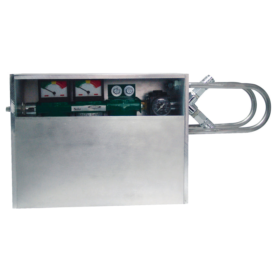 Ekastu Atemluftfilter D-FL 20 VSA-PLUS, 2 Ausgänge, mit Druckregler und Atemluft-Filterpatronen (Vor-, Submicro- und Aktivkohlefilter) in Aluminiumgehäuse