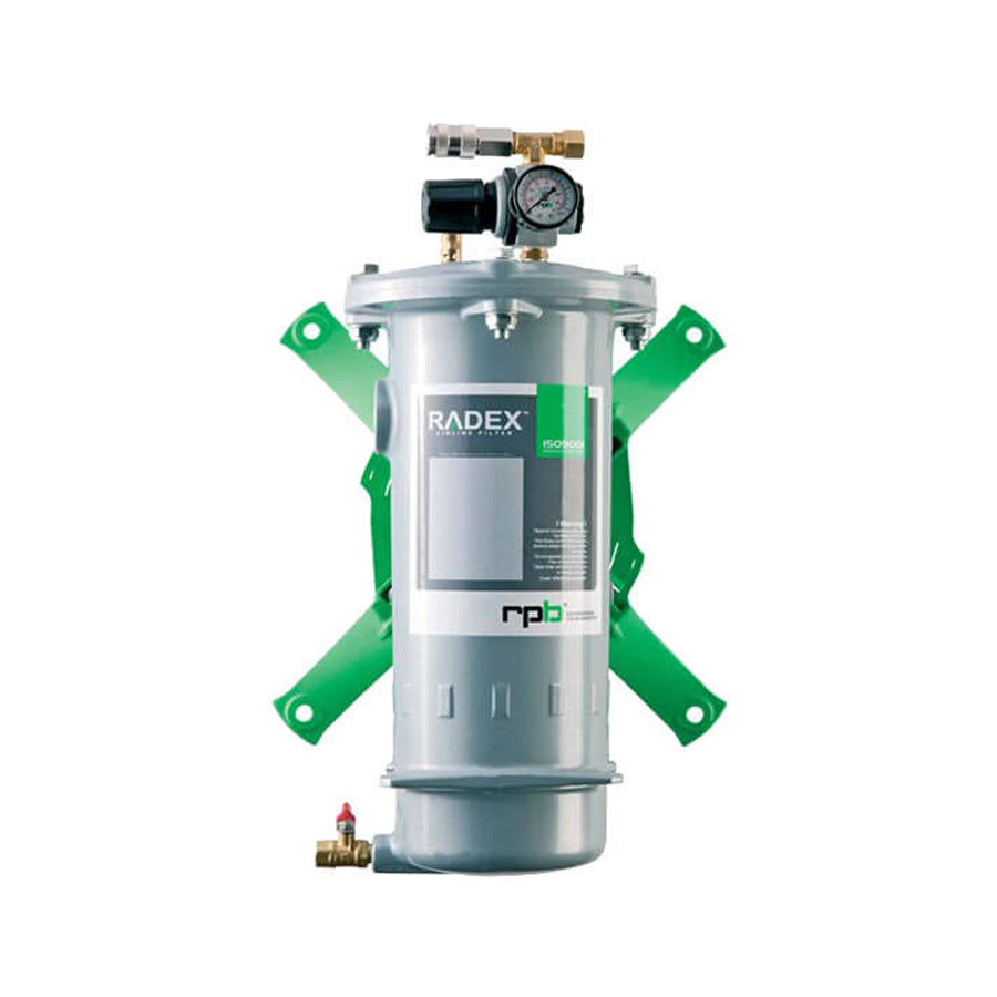 rpb Safety Atemluftfilter Radex mit Druckregler, 2 Ausgänge, mit Atemluft-Filterpatrone