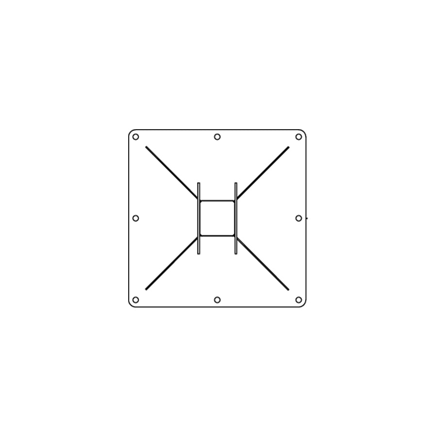 Gram Clean Air Floor Stand FP for Extraction Arms LGF, RGF, RFF, TGI and LE with Extension Arm(s) with a Length of 4E to 9 m, Heights 2.5 and 3 m