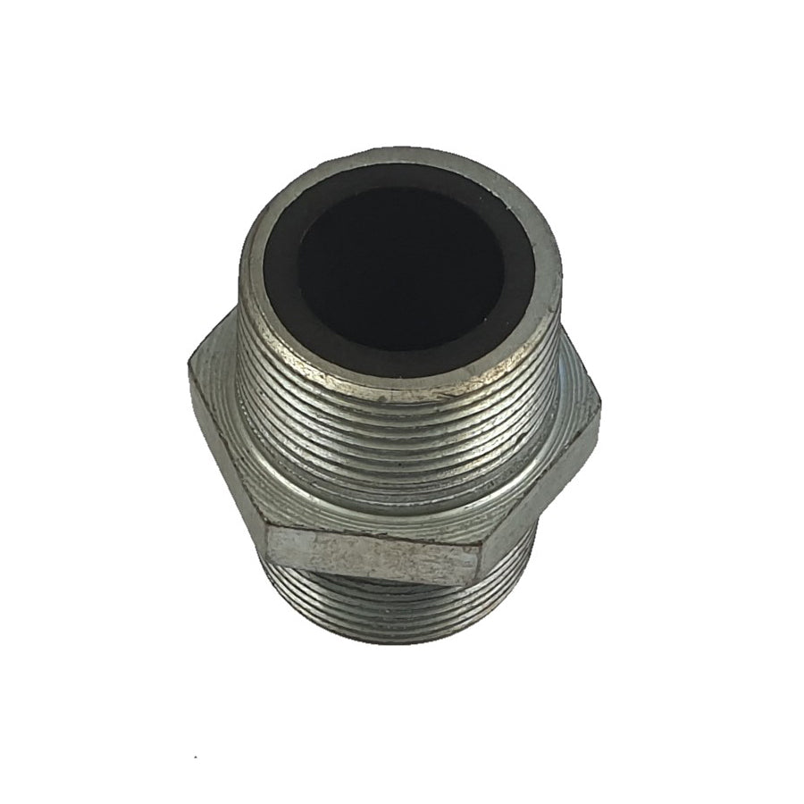 Contracor double nipple 1 1/4" (AG/AG), ductile iron, rubberized