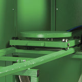 Contracor Mobile Rotary Table with Rail System and Frame for Sandblasting Cabinets CAB, 500 or 800 mm diameter