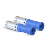 Contracor Double Venturi Sandblasting Nozzle Defender 1000, Boron Carbide, extra long, 50 mm coarse thread, nozzle opening 6.5 to 12.5 mm