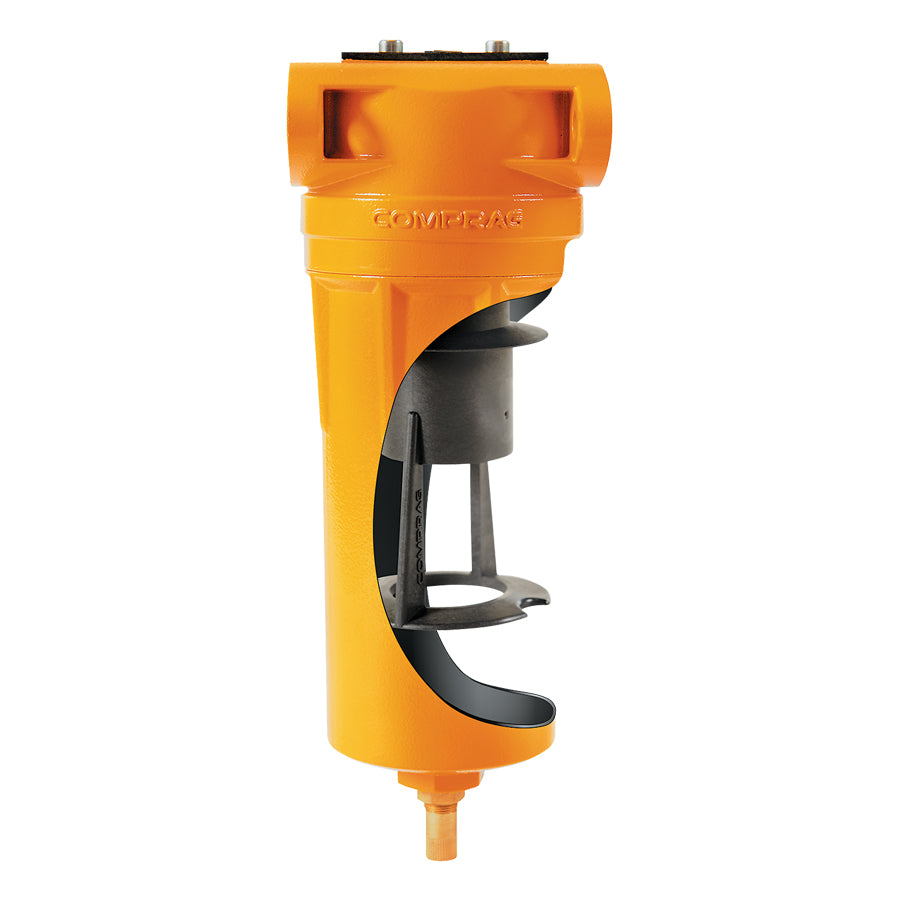 Comprag Compressed Air Cyclone Condensate Separator DFS, Max. 16 bar Operating Pressure, Flow Rate from 1.2 to 36.0 m³/min