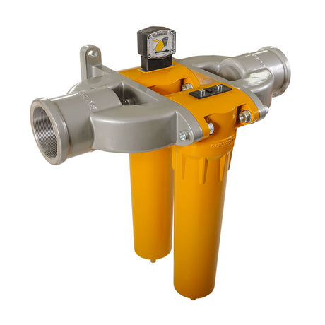 Comprag Compressed Air Filter DFF-P, Coarse Filtration, with Filter Element, Max. 16 bar Operating Pressure, Flow Rate from 1.2 to 36.0 m³/min