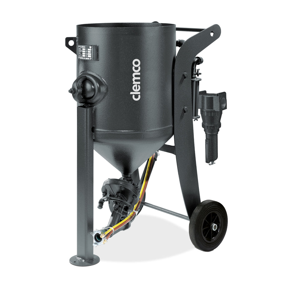 Clemco pressure blasting device SCW-2040 (100 liters), selectable version, optionally combinable with additional accessories