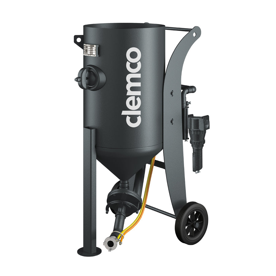 Clemco pressure blasting device SCW-2048 (140 liters), selectable version, optionally combinable with additional accessories