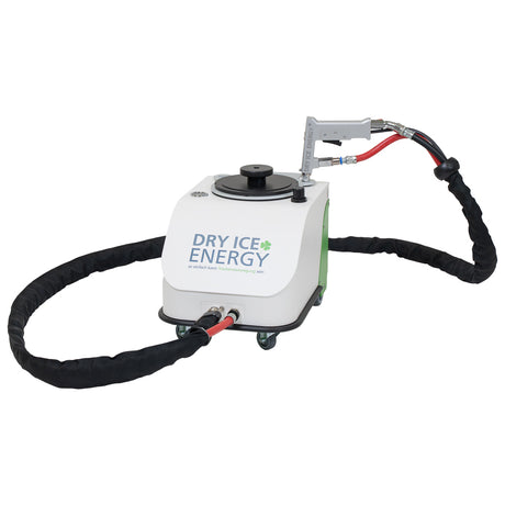 Dry Ice Energy Dry Ice Blasting Device "Champ Vario" with regulation of dry ice quantity, complete set, blasting pressure 1-10 bar, compressed air requirement 300 - 1600 ltr./min